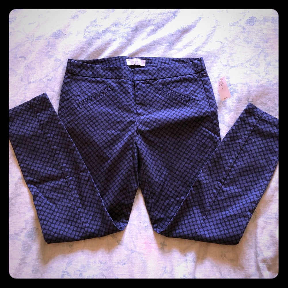 New Ultra skinny gap pants in cute pattern size 4